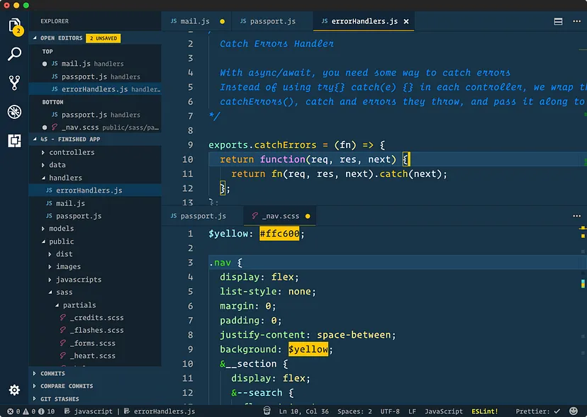 Cobalt2 Official VS Code Theme